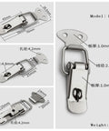 Dope Iron Toggle Hasp Latch With Flat Beak Design For Secure Drawer Locking And Wooden Case Fixing. Heavy Duty Clasp Buckle Hardware That Gives A Cool Look While Keeping Your Gear Snug And Safe From Bad Vibes.