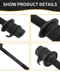 Close-up of Bike Rear Hub Axle 180 Millimeters 7.08 Inches Three Eighths Inch Thread 26 TPI Black Hardware Kit showcasing components