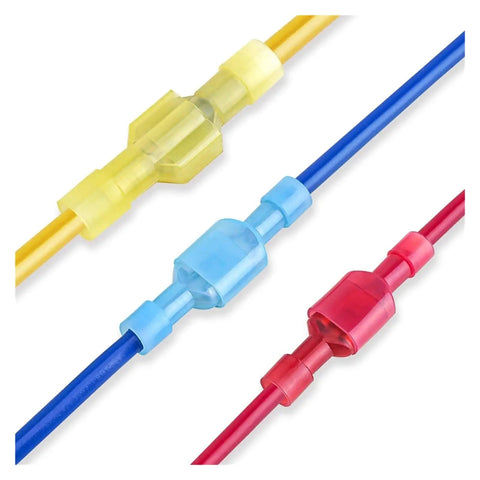 Grab this awesome 200 Piece Spade Quick Disconnect Connectors Kit With Insulated Electrical Terminals And Male Female Wire Crimp Ends Perfect For Any Busted Wiring Job Or DIY Fix It Yourself Project Today, insulated spade connectors