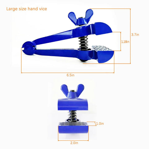 Portable Hand Vise For DIY Projects With A 2 Inch Jaw Heavy Duty Handheld Vice For Cutting Sanding And Drilling Ideal