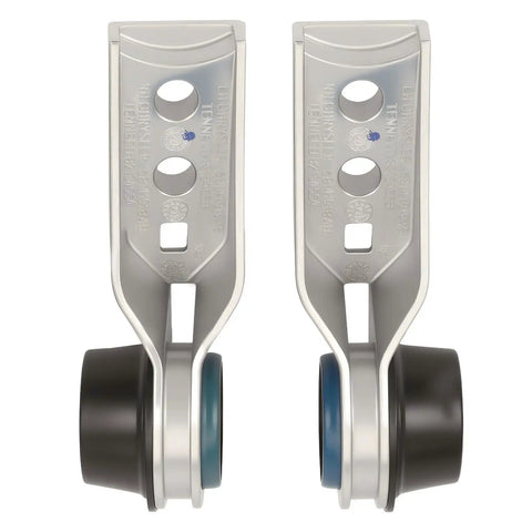 Durable Exhaust Pipe Hanger Kit For Jeep Cherokee 2015-2023 Secure Mounting Bracket That Slaps Down Vibration And Keeps Your Ride Sweet And Stable Like No Other., pair of metal exhaust hangers with rubber bushings