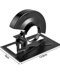 Adjustable Heavy Duty Steel Angle Grinder Safety Guard And Balance Bracket Holder with matte black finish, 13.8cm base.