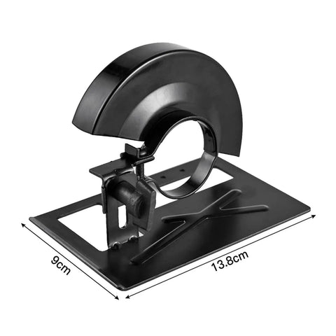 Heavy Duty Adjustable Angle Grinder Balance Bracket Holder With Protective Safety Guard And Ridiculously Sturdy Slick Mount Design for woodworking.