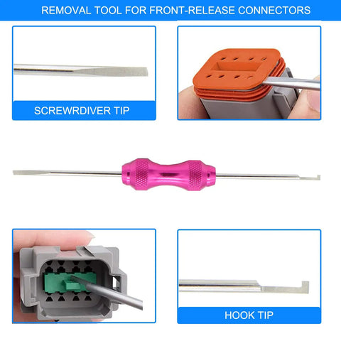 DT Connector Kit 706 Pcs For DT Series tool with screwdriver and hook tips for pin removal in connectors