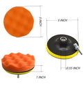 12Pcs 5 Inch Foam Buffing Pads Kit With Coral Fleece Pad Backing Plate M14 Drill Adapter For Pro Grade Do It All Car Detailing