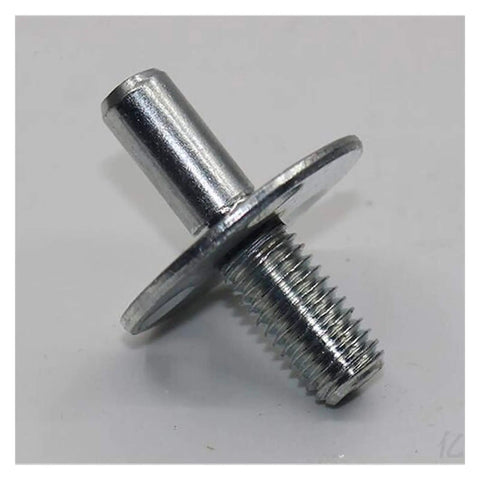 Straight Up Heavy Duty M12 Bedpost Connector Nuts For Furniture Assembly Zinc Plated Screw And Butt Iron Fitting Tight Fit No Sweat Setup Pack Of Six close-up view of threaded connector nut.