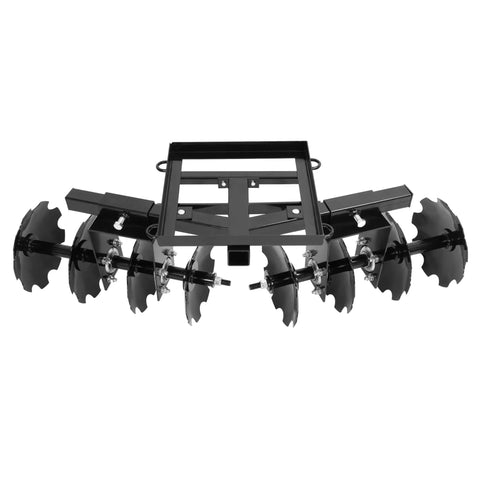 54 Inch Universal Disc Plow For ATV UTV Harrow Garden Tractor Attachment With 2 Inch Receiver Powder Coated Steel built tough