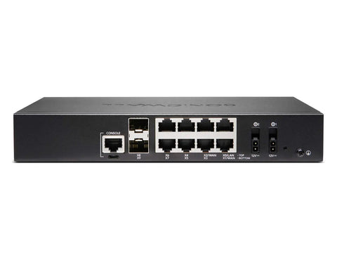 Kickstart Your Firm With This Next Gen Firewall Packing Ten Gig Ethernet Ports And A Three Year Secure Upgrade Plus Advanced License Includes Rack Mount Kit For Smooth Daily Network Security Flow - Rear view with connectivity ports and console.