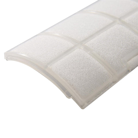 Close-up of 12 Pack Exhaust Filter Replacement Kit For Automatic X Series And Windsor Sensor Upright Vacuums SR12 SR15 SR18 XP12 XP15 XP18 8.614-145.0 Replacement 5143 showing curved filter with grid design