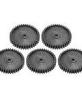 5 Piece Steel Servo Spur Gear Set With 24 Tooth Internal Spline, 0.8 Modulus Gears For Precision Drive Systems, top view