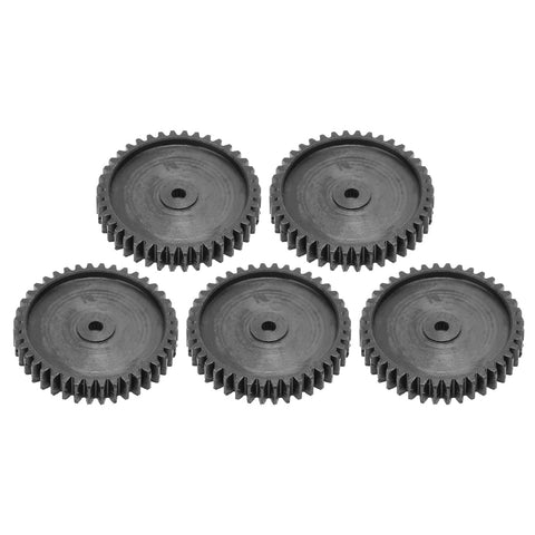 5 Piece Steel Servo Spur Gear Set With 24 Tooth Internal Spline, 0.8 Modulus Gears For Precision Drive Systems, top view