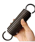 Heavy Duty Steel Hook Extension Spring For Garage Doors Rc Cars And Custom Builds Featuring 4Mm Wire Gauge And Flexible 360 To 500Mm Span, held in hand.