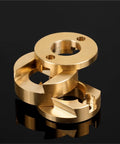 Upgrade Your 3D Printer Game With A Top Notch T8 Lead Screw Z-Axis Coupling For The Kee Pang VZBoT Printer. This Heavy Duty 16mm Oldham Part Is Built Smooth And Solid To Boost Bed Stability And Dial In That Crisp Print Quality You Love Without Any. brass 16mm Oldham T8 lead screw coupling for 3D printer Z-axis