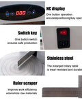 Electric Cake Frosting Machine 200W With 4 To 12 Inch Adjustable Rotating Cake Turntable Smoothers Icing Polisher controls