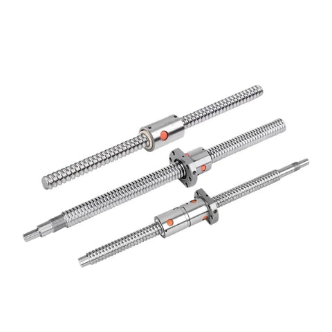 Premium SFU1610 Ballscrew Kit With Machined Ends For High Speed CNC Builds, three stainless steel ballscrews with ballnuts.