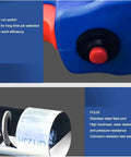 Heavy Duty Grain Suction Auger Pump With Durable Wear Resistant Hose showing run switch and stainless steel feed port details.