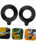 2 Pcs Heavy Duty Excavator Pin Shim Kit With Round Rubber Washers For Boom Bushing And Shock Absorber Pads, Seamless Fit For Various Excavator Models, Round Spacers And Bushing Shim Replacement Kit black rubber washers