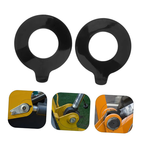 2 Pcs Heavy Duty Excavator Pin Shim Kit With Round Rubber Washers For Boom Bushing And Shock Absorber Pads, Seamless Fit For Various Excavator Models, Round Spacers And Bushing Shim Replacement Kit black rubber washers