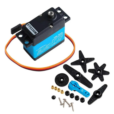 Heavy Duty Digital Servo Motor Delivering Beast Level 35Kg Cm Torque With Full Metal Gears And Waterproof Sealing, includes control horn set.