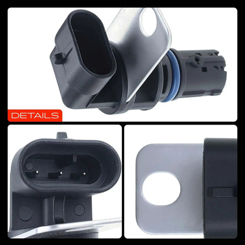 Engine Crankshaft Position Sensor Drop-In Replacement For GM Rides And SUVs Compatible With Avanti II 2001 2004 Buick Rainier 2004 2006 Cadillac CTS Escalade Hummer H2 Isuzu Ascender Pontiac Firebird And More 1998 To 2007 Models, black plastic and metal