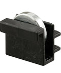 High Performance Replacement Sliding Window Rollers Featuring Heavy Duty Steel Wheels And Durable Plastic Casings For Slick Gliding Operation And A No Sweat Diy Fix That Delivers Serious Value For Your Home, 1/2 inch flat steel wheel in black plastic casing.