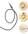 Gas Furnace Flame Sensor Probe Replacement Kit With Rapid Response For Home Heating Equipment Parts 2 Pack Black Plastic Burner Ignition Sensor For Easy DIY Install And Reliable Burner Detection, black cable