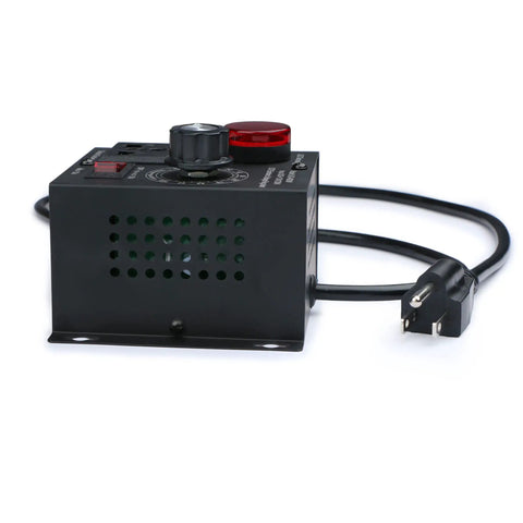 High Performance Variable Speed Controller For DIY Enthusiasts, SCR Voltage Regulator For Routers, Fans And Electric Motors, Black