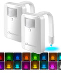 Two Pack Toilet Night Lights With Motion Activated Sensor And 16 Color Changing LED Inside Toilet Bowl Nightlight For Bathroom Decor