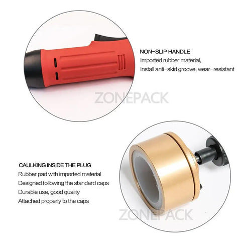 Rock Solid Handheld Bottle Capping Machine With Adjustable 10 To 50 MM Screw Cap Sealer 110V Electric Capper Tool That Works Like A Charm For Fast Shop Packaging And Daily Hustle Without Any Fuss Today