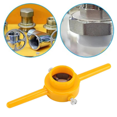 Mtlavishness Heavy Duty PVC Thread Maker Tool Kit NPT Tap Die Set 2 And 3 Inch Dies For Plastic Pipe Threading Repair And Plumbing Jobs With Stainless Steel Cutter And Tough Abs Housing yellow PVC threader for plastic pipe threading