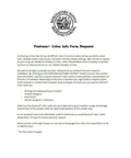 Pantone Color Info Form Request from Renovators Supply Manufacturing