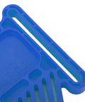 Adjustable Woodworking Featherboard For Table Saws Router Tables Keeps Them Digits Safe Stackable Push Block For Band Saws blue plastic detail