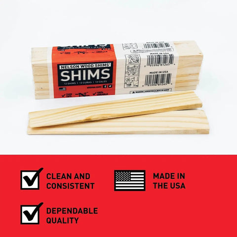 Kiln Dried Wood Shims 8 Inch 24 Pack Professional Grade Wooden Wedges For Door Leveling And Furniture Adjustments A Straight Shooter Tool For Every Weekend Warrior