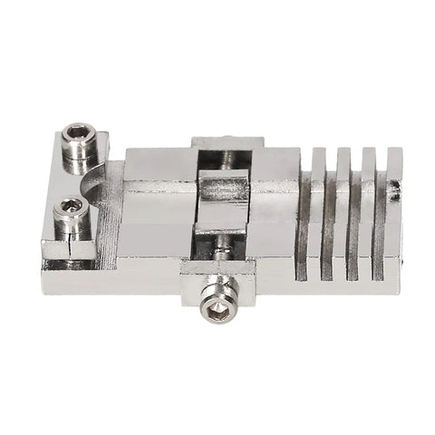 Universal Key Clamping Fixtures Set With Storage Box For Key Cutting Machines, close-up of steel clamping fixture component