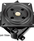 Heavy Duty Swivel Rocker Chair Mechanism With Steel Spring Plate Base, bottom view showing detailed metal construction.
