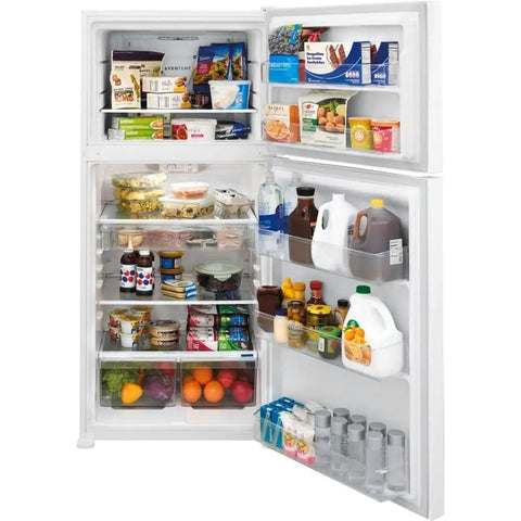 Family Sized Kitchen Workhorse 20 Cubic Foot Top Freezer Refrigerator In Bright White Rock Solid Build With Adjustable Glass Shelves And Massive Storage Space For Grocery Hauls And Meal Prep Sessions