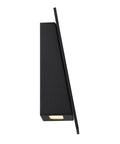 Slant 11in LED Indoor Outdoor Wall Light Black Finish 3000K Warm White 180 Degree Rotatable Mounting Vertical Or Inverted Install 120V