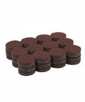 Round polyester furniture floor protectors and leg pads for hardwood floors 1.57 inch diameter non slip glides for chairs and tables 18 pack