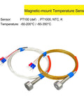 K Type Thermocouple Magnetic RTD Sensor Temperature Magnetic Mount Surface Mount Probe Gold 2 Meters Built Tough