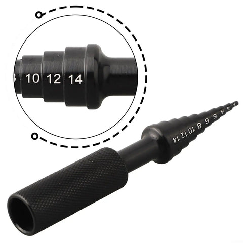 Awesome Wheel Bearing Puller Kit Handles 2 To 14mm Bearings Made From Aluminum Alloy Build Great For Model Cars And Boats Removes Parts Without Hammering So Nothing Gets Damaged While Working Hard At Home Keeps Repairs Smooth Fixing Things Fast, close-up of 10-14mm markings