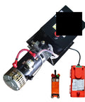 Heavy Duty 1.3KW DC Hydraulic Power Unit Check Valve with remote control for smooth lifting operation in industrial use.