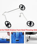 Airplane Foam Landing Gear Replacement Kit for Hand Throw Gliders and DIY Planes and Helicopters with metal and plastic wheels.