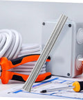 Heavy Duty Spring Tubing Bender Set 10Pc PVC Wire Bending Tool adjustable copper pipe curver with pliers and wiring.