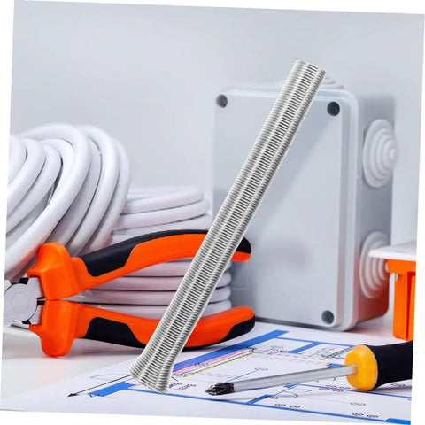 Heavy Duty Spring Tubing Bender Set 10Pc PVC Wire Bending Tool adjustable copper pipe curver with pliers and wiring.