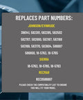 Replaces part numbers for Power Pack For Johnson Evinrude CDI Box Compatible With 4 To 60 HP Outboards, aftermarket replacement.