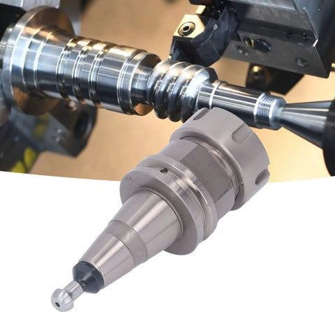 Heavy Duty CNC Lathe Collet Chuck Holder With Rust Resistant Precision Milling Tool Bracket For High Speed Grinding And Tough Machining Jobs close-up focusing on the tool's precision design.