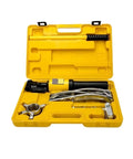 Heavy Duty Hydraulic 3 Jaw Puller Kit For Knocking Out Stubborn Gear Bearings And Wheel Hubs With Rock Solid Grip Zero Hassle Auto Shop Essential Tool In 5 10 15 Or 20 Ton Capacity For Garage Repairs in yellow case.