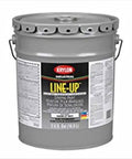 Krylon industrial 5-gallon container of White Solvent Based Pavement Striping Paint Professional Grade for marking.