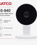 Rock Solid 1080P HD Indoor Security Camera 40 Pack Including Slick White Housing And Extra 32GB Storage Card for easy setup.