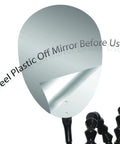 Hands Free Self Examining Catheter Mirror With 6 By 4 Inch Acrylic Mirror And 33 Inch Flexible Loc-Line Hose For Intermittent Catheterization, Adjustable Reach Medical Aid For Easy Daily Self Care; peel-off film